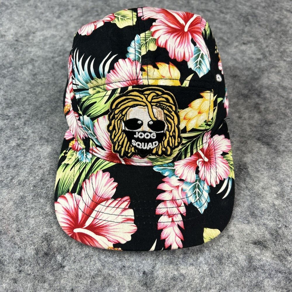 Joog Squad Hat Men's Strapback Tropical Pattern Summer Ball Cap Upturned Brim